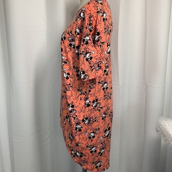 LuLaroe Irma Tunic Minnie Mouse Lic. Disney-Peach/Black/White, Sz XXS - Picture 5 of 9